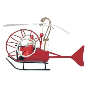 Božićni viseći ornament G-Bork Santa in Helicopter