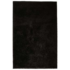 Čupavi ukrasni tepih 140x200 cm crni