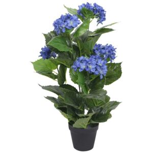 Umjetna Hortenzija s Posudom 60 cm Plava