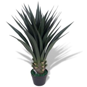 Umjetna Yucca biljka s lončanicom 90 cm zelena