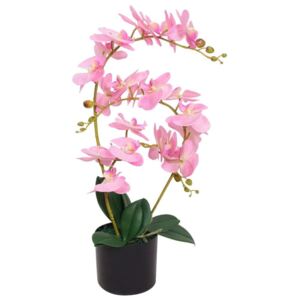Umjetna orhideja s posudom 65 cm ružičasta