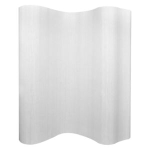 Paravan od Bambusa Bijeli 250x165 cm