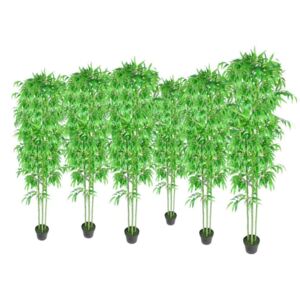 Umjetne biljke bambus za uređenje doma set 6 kom