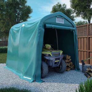 Garažni šator PVC 2 4 x 2 4 m zeleni