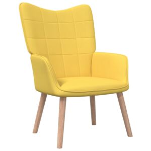 VidaXL Stolica za opuštanje 62 x 68,5 x 96 cm boja senfa od tkanine