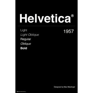 Poster Helvetica, (61 x 91.5 cm)