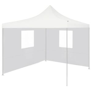 VidaXL Profesionalni sklopivi šator za zabave 2 x 2 m čelični bijeli