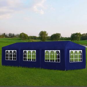 VidaXL Šator za zabave 3 x 9 m plavi