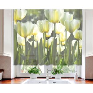 Zavjesa Bijeli tulipani VO-140-012, 140x120 cm
