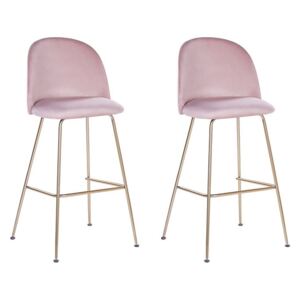 Zondo Set 2 kom. barskih stolica- ARCAL (ružičasta). 1023055