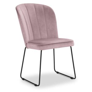 Blagovaonska stolica Velvet Cabri Ljubičasta
