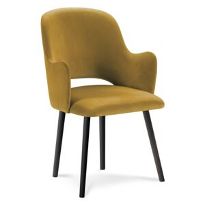 Blagovaonska stolica Velvet Marin Žuta