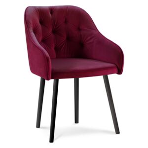 Blagovaonska stolica Velvet Nissi Crvena