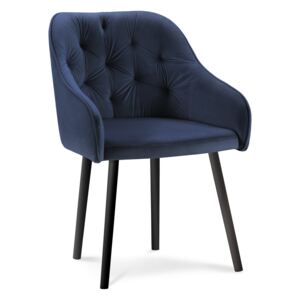 Blagovaonska stolica Velvet Nissi Tamno plava