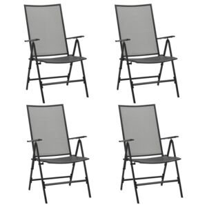 VidaXL Sklopive mrežaste stolice 4 kom cm čelične antracit