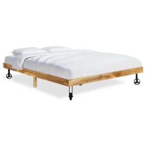 VidaXL Okvir za krevet od masivnog drva manga 160 x 200 cm