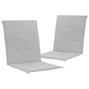 VidaXL Jastuci za vrtne stolice 2 kom sivi 100 x 50 x 3 cm