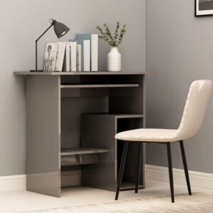 VidaXL Radni stol visoki sjaj sivi 80 x 45 x 74 cm od iverice