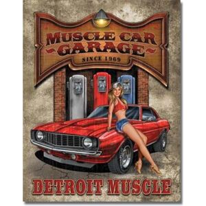 LEGENDS - muscle car garage Metalni znak, (32 x 41 cm)