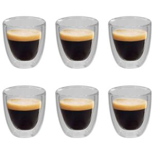 Termo čaše za espresso s dvostrukom stijenkom 6 kom 80 ml