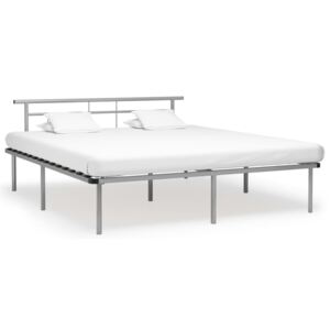 VidaXL Okvir za krevet sivi metalni 200 x 200 cm
