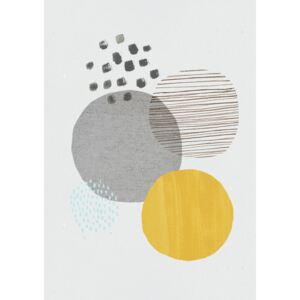 Ilustracija Abstract mustard and grey, Laura Irwin