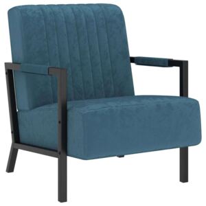 Fotelja od baršuna plava