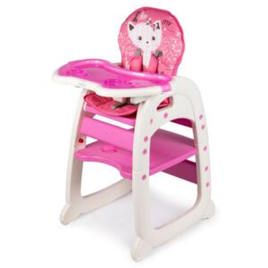 Blagovaonska stolica 2u1 - ružičasta Kitten