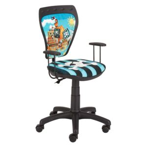 Ministyle ureska stolica 55x55x97cm crna/pirati