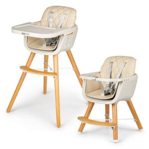 Blagovaonska stolica Nela 2u1 - bež High chair beige