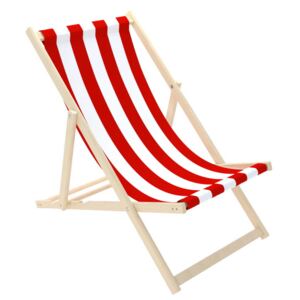 Stolica za plažu Stripes - crveno-bijela Red-White Stripe