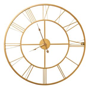 Zidni sat Golden Wheel, zlatni