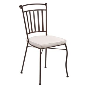 Vienna 2 stolica bez rukonaslona 44x47x89 cm smeđi metal