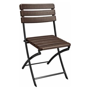 Moreno preklopna stolica 54x46x84 cm tamno smeđa
