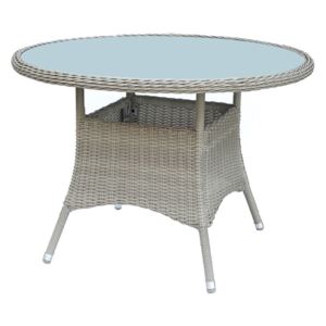 Genova okrugli stol od umjetnog ratana D107x74 cm