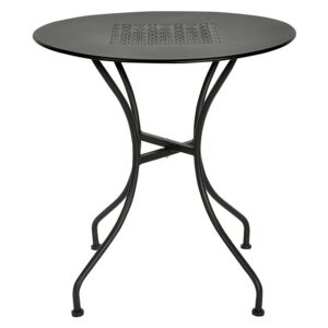 Aurora okrugli metalni stol D70x72 cm u crnoj boji