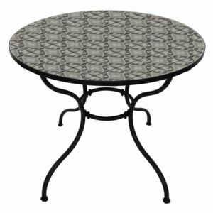 Murano okrugli stol D90x75cm sivi mozaik
