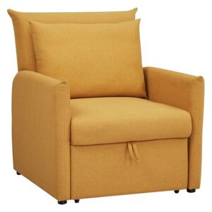 Prime fotelja s ležajem žuta 84x108x97 cm