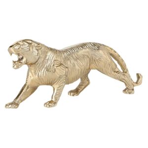 Dekoracija Tigar Khan 23x6x10cm zlatni