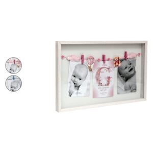 Okvir za fotografije Baby Girl & Boy 43x27x3cm više vrsta
