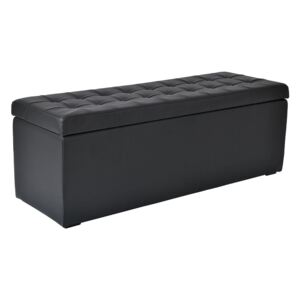 Box L tabure sa spremnikom crni 120x40x42cm