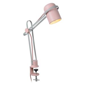 Lucide 05535/01/66 - Dječja stolna lampa s kvačicom BASTIN 1xE14/25W/230V ružičasta
