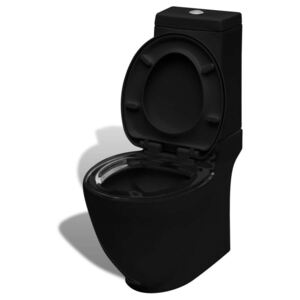 Keramička toaletna školjka sa stražnjim protokom vode crna