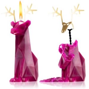 54 Celsius PyroPet DYRI (Reindeer) ukrasna svijeća burgundy 22 cm