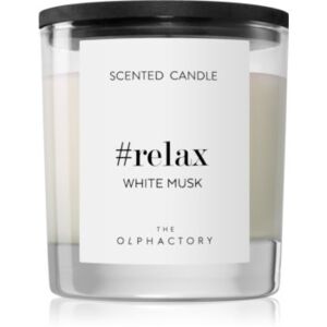 Ambientair Olphactory Black Design White Musk mirisna svijeća (Relax) 200 g