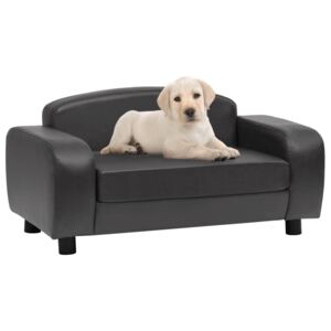 VidaXL Sofa za pse tamnosiva 80 x 50 x 40 cm od umjetne kože