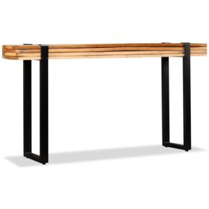 VidaXL Podesivi konzolni stol od masivnog obnovljenog drva