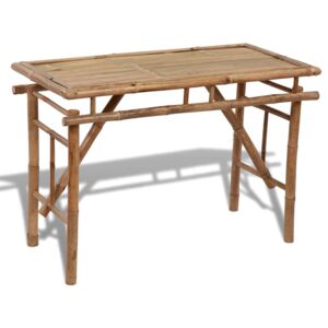 VidaXL Vrtni sklopivi stol od bambusa 120 x 50 x 77 cm