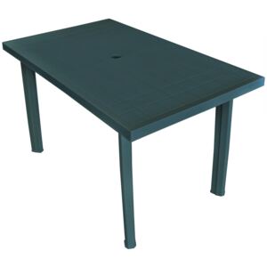 VidaXL Vrtni stol od plastike zeleni 126 x 76 x 72 cm