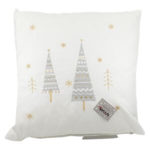 Ukrasni jastuk "Bijeli božićni bor" 45x45 cm